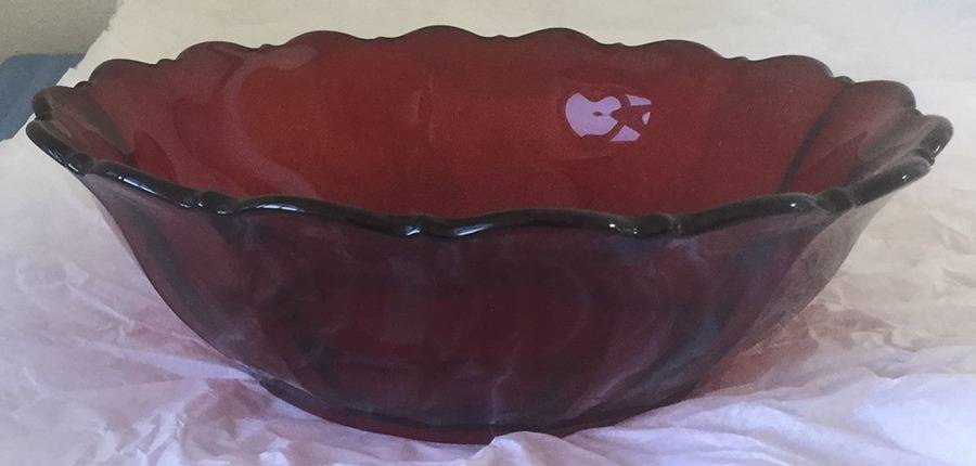 Colonial Ruby 12" Flared Bowl by Cambridge-1