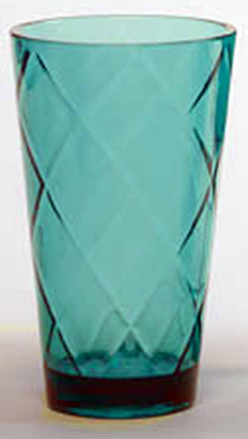 Diamond Acrylic Drinkware Teal Flat Iced Tea by Certified International-1