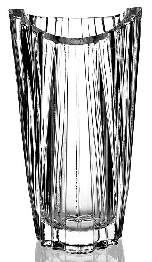 Valmont 9" Flower Vase by Cristal D'Arques - Durand-1