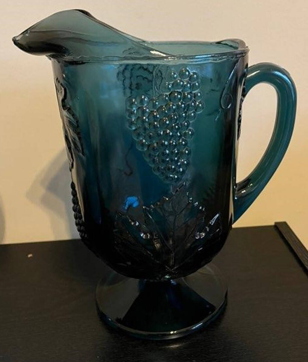 Harvest Blue (Non-Carnival) 64 Oz Pitcher by Colony-1