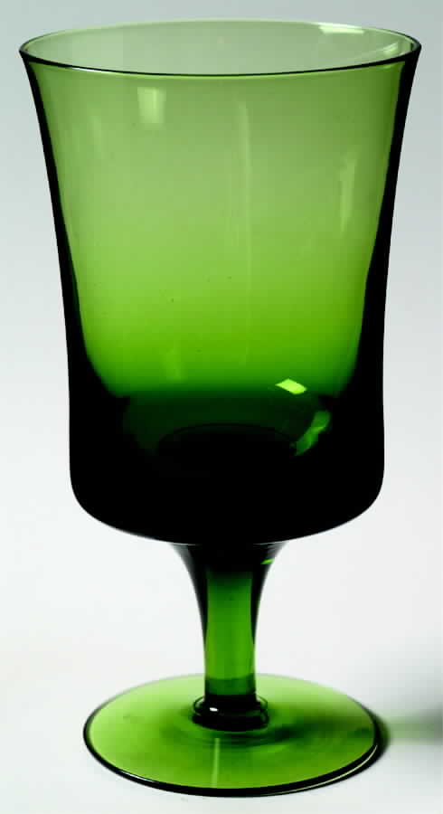 Arabesque Winterberry Green Water Goblet by Denby-1