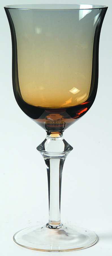 Aurora Amber and Blue Wine Glass by Denby-1