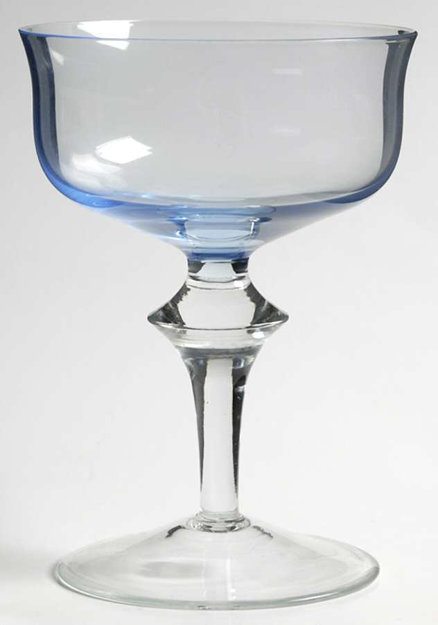 Aurora Light Blue Champagne/Tall Sherbet by Denby-1