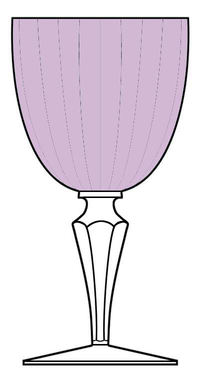 Country Lilac Water Goblet by Denby-1