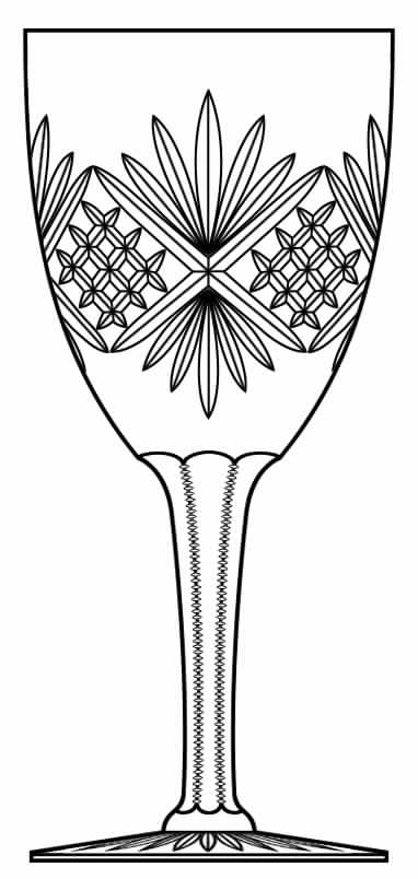 Elizabethan Water Goblet by Denby-1