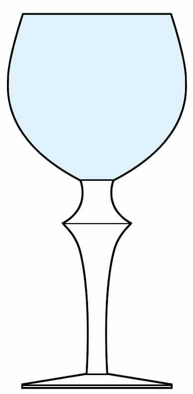 Moonrise Blue Water Goblet by Denby-1