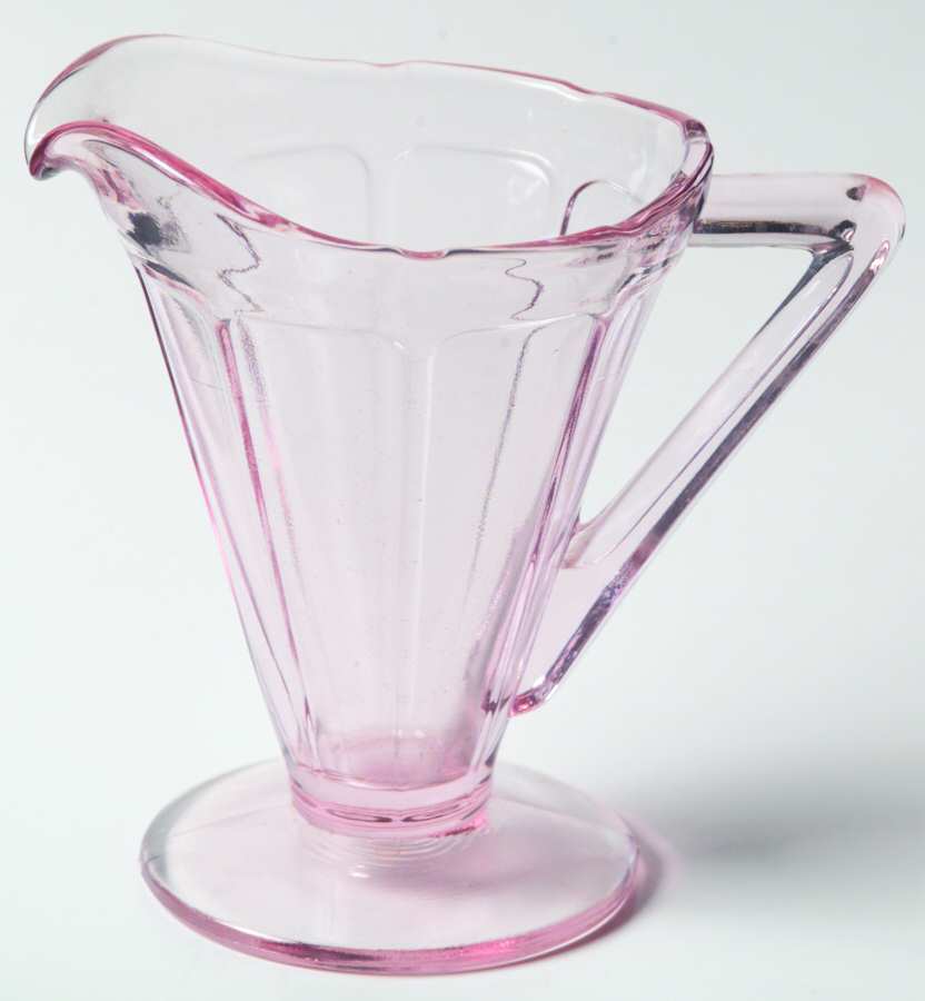 Victory Pink (No Trim) Creamer by Diamond Glass Company-1