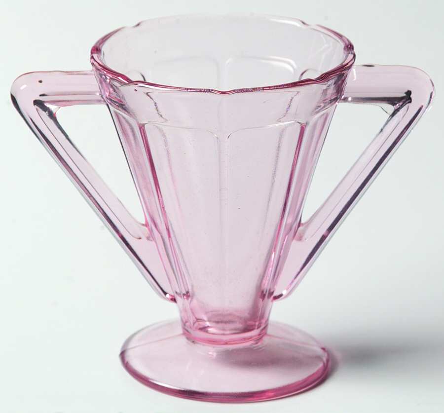 Victory Pink (No Trim) Open Sugar by Diamond Glass Company-1