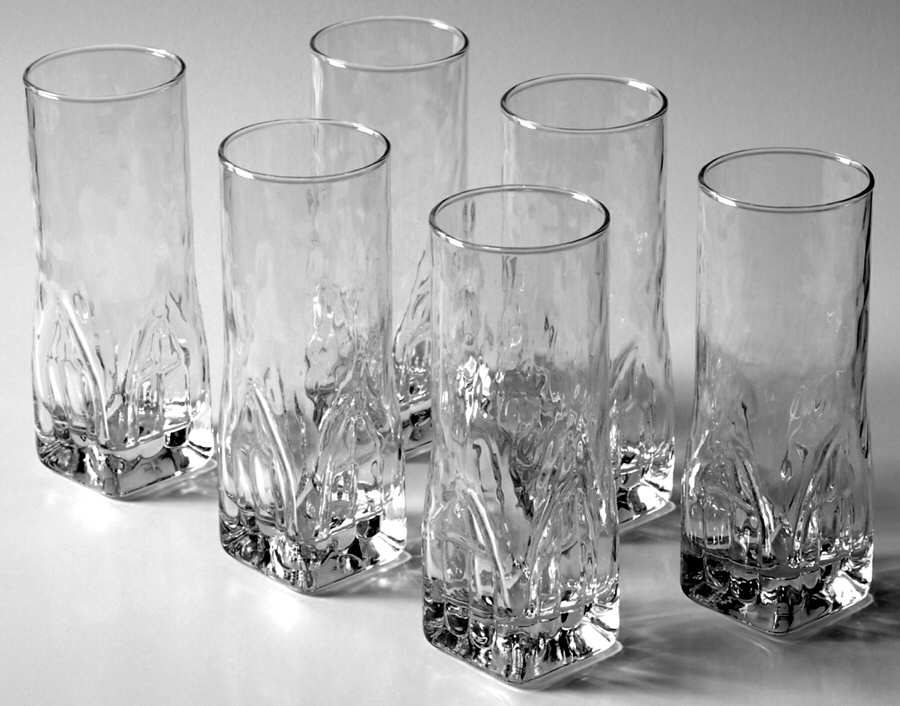 Quartz (Set of 6) Highball Glass by Durobor-1