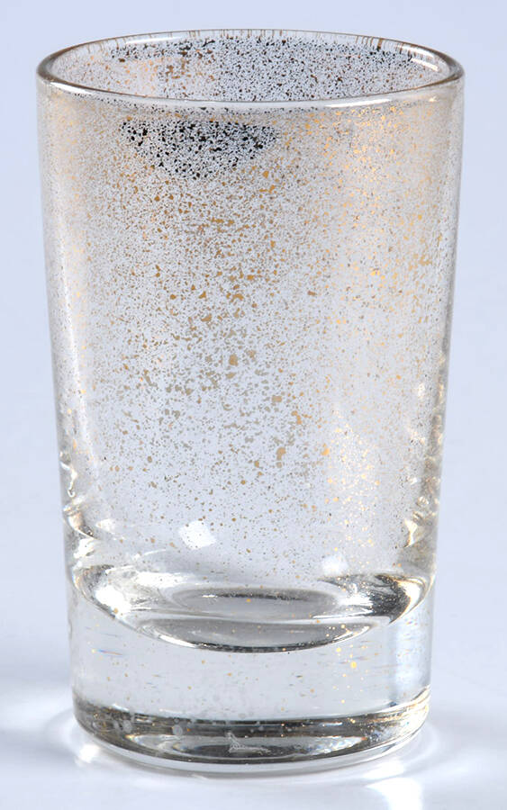Gold Fleck Shot Glass by Dorothy Thorpe-1
