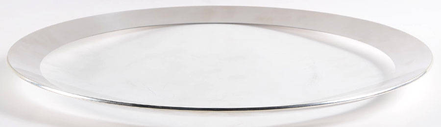 Silver Band 15" Torte Plate by Dorothy Thorpe-1