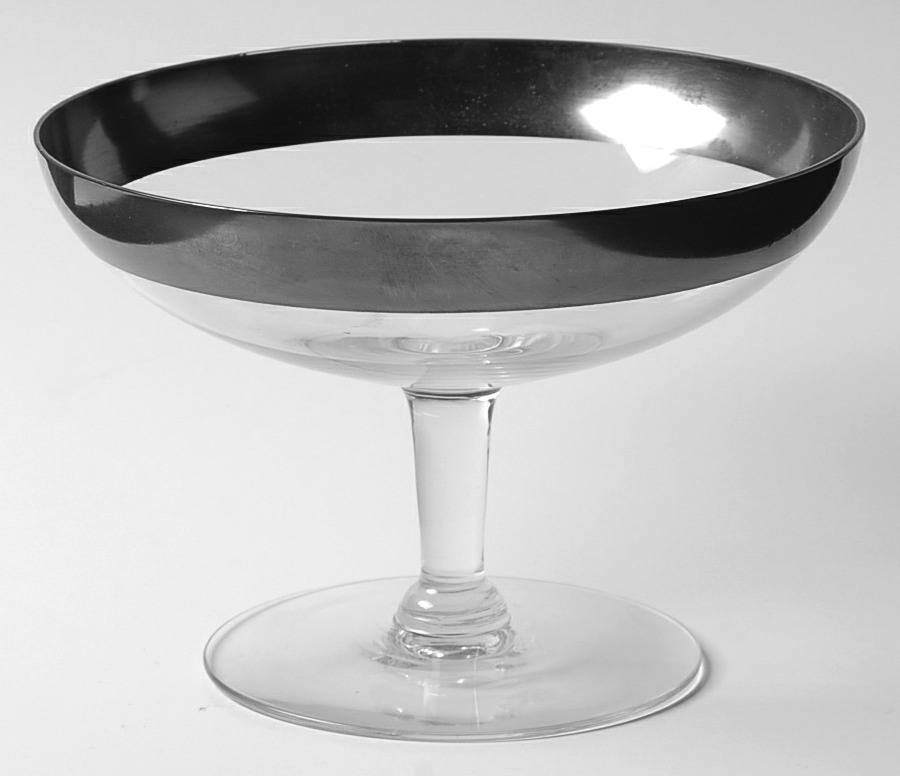 Silver Band 3" Height Open Compote by Dorothy Thorpe-1