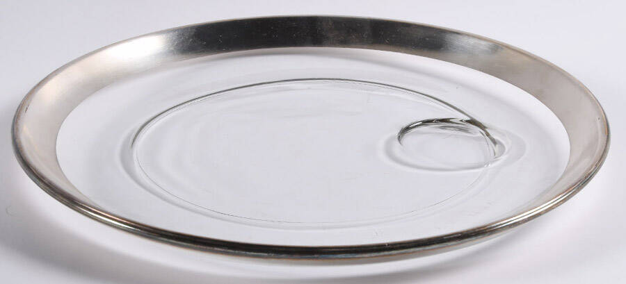 Silver Band Snack Plate No Cup by Dorothy Thorpe-1