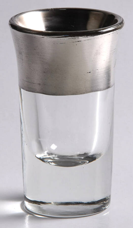 Silver Band Shot Glass by Dorothy Thorpe-1