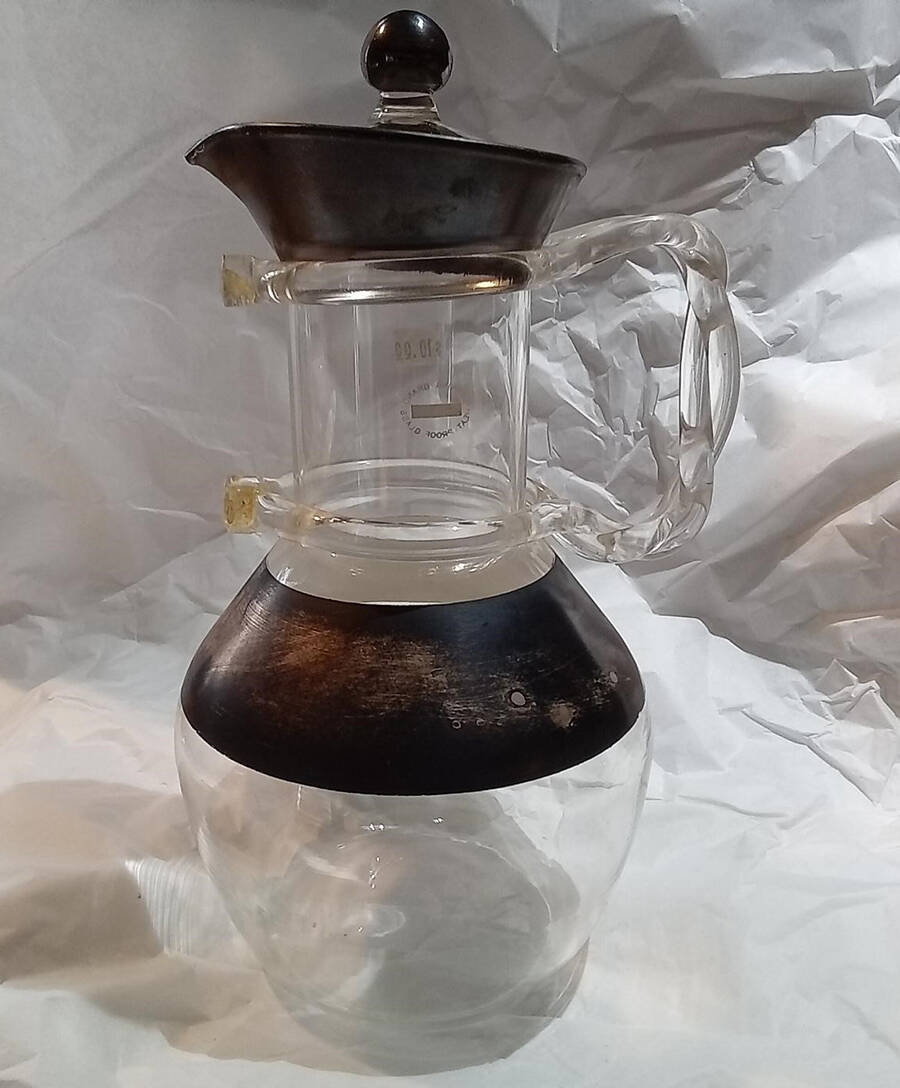 Silver Band Carafe & Lid by Dorothy Thorpe-1