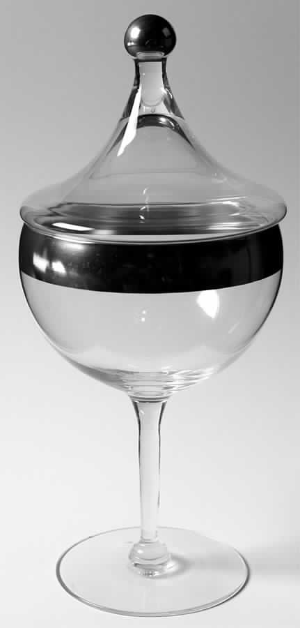 Silver Band Candy Dish & Lid by Dorothy Thorpe-1