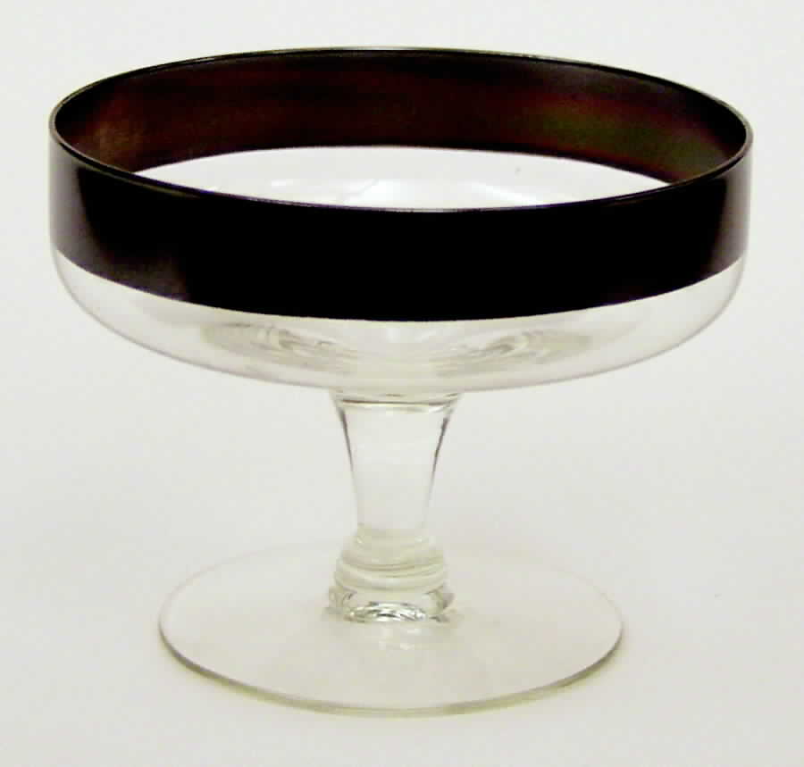 Silver Band Stemed Dessert by Dorothy Thorpe-1