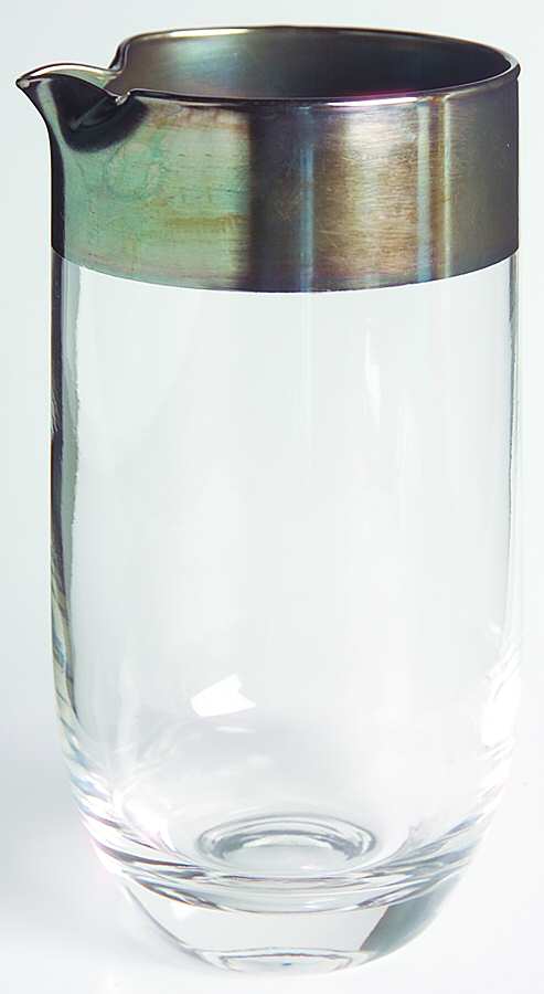 Silver Band Juice/Cocktail Pitcher by Dorothy Thorpe-1