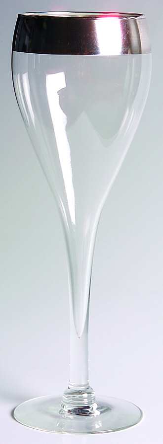 Silver Band Tulip Water Goblet by Dorothy Thorpe-1