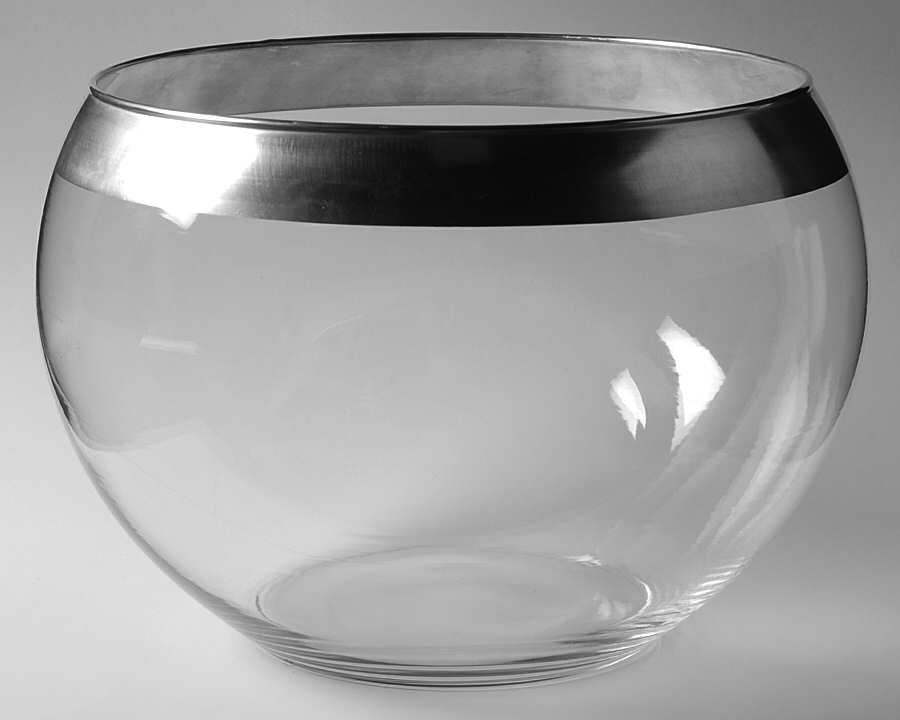 Silver Band Punch Bowl by Dorothy Thorpe-1