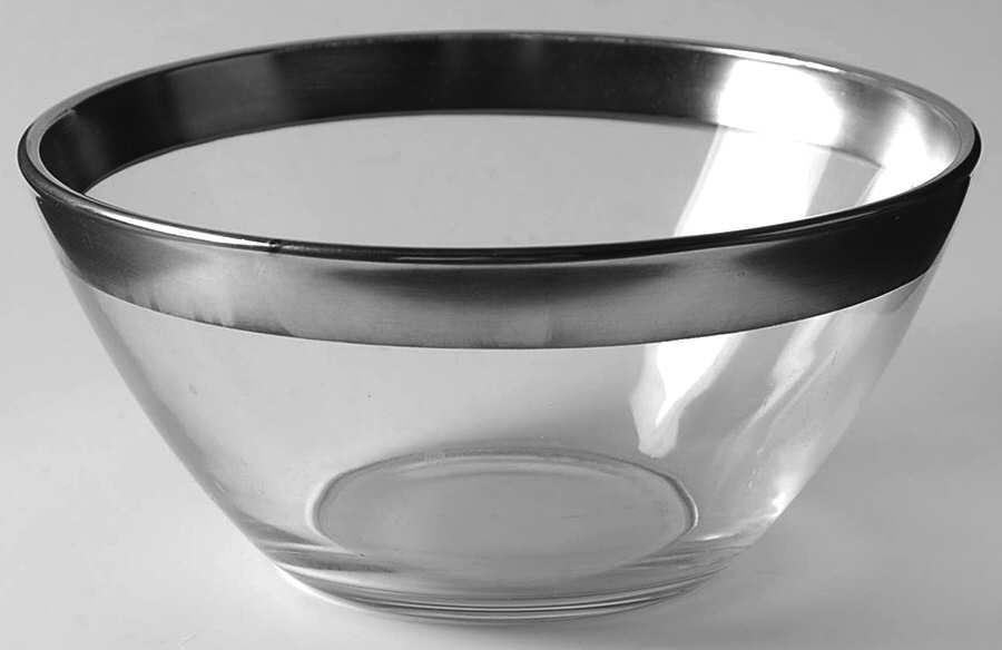 Silver Band 5" Round Bowl by Dorothy Thorpe-1