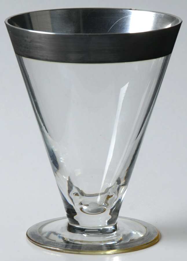 Silver Band 4 Oz Footed Tumbler by Dorothy Thorpe-1