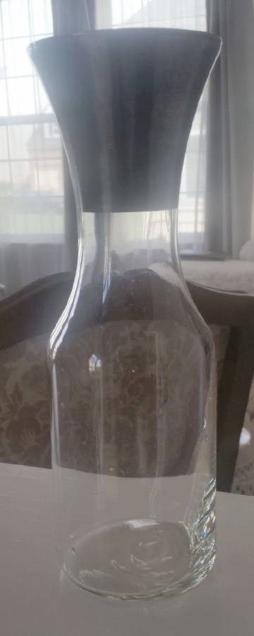 Silver Band Carafe by Dorothy Thorpe-1