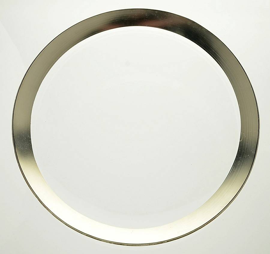 Silver Band Coupe Dinner Plate by Dorothy Thorpe-1
