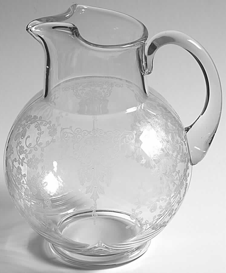 Adoration (Etched) 80 Oz Pitcher by Duncan & Miller-1