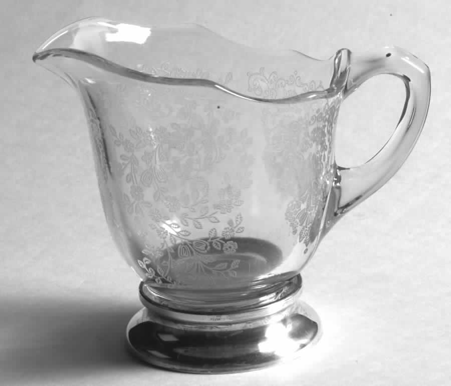 Adoration (Etched) Sterling Base Creamer by Duncan & Miller-1