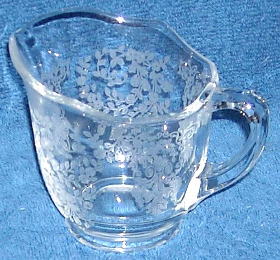 Adoration (Etched) Creamer by Duncan & Miller-1