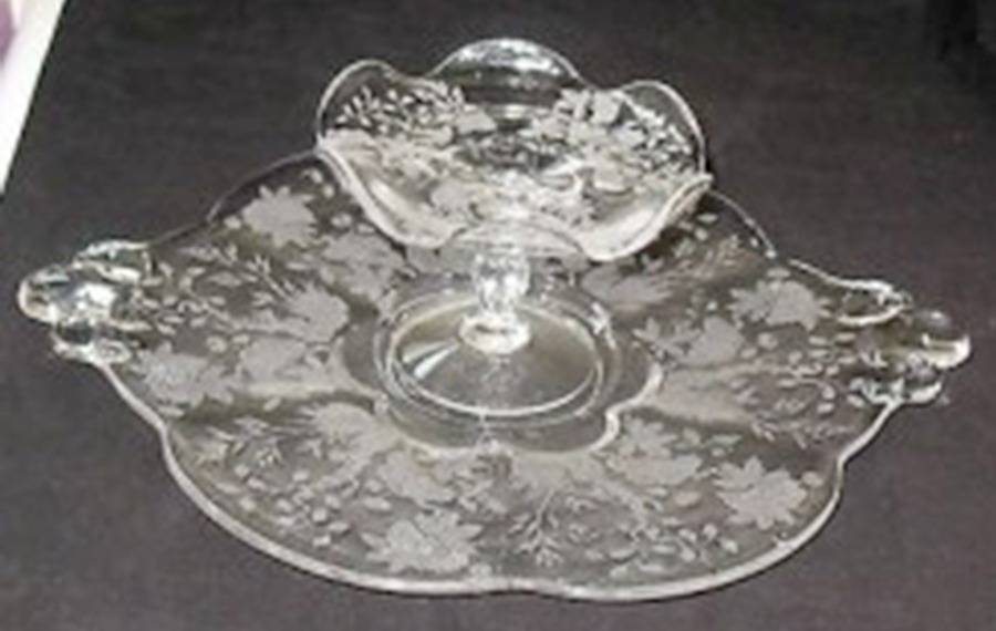 Indian Tree Cheese & Cracker Set by Duncan & Miller-1