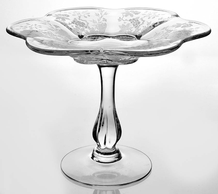 Indian Tree Round Compote (Height X Width) by Duncan & Miller-1