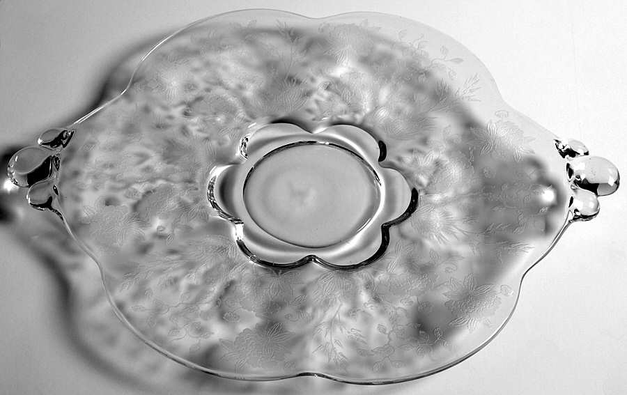 Indian Tree Handled Cake Plate by Duncan & Miller-1