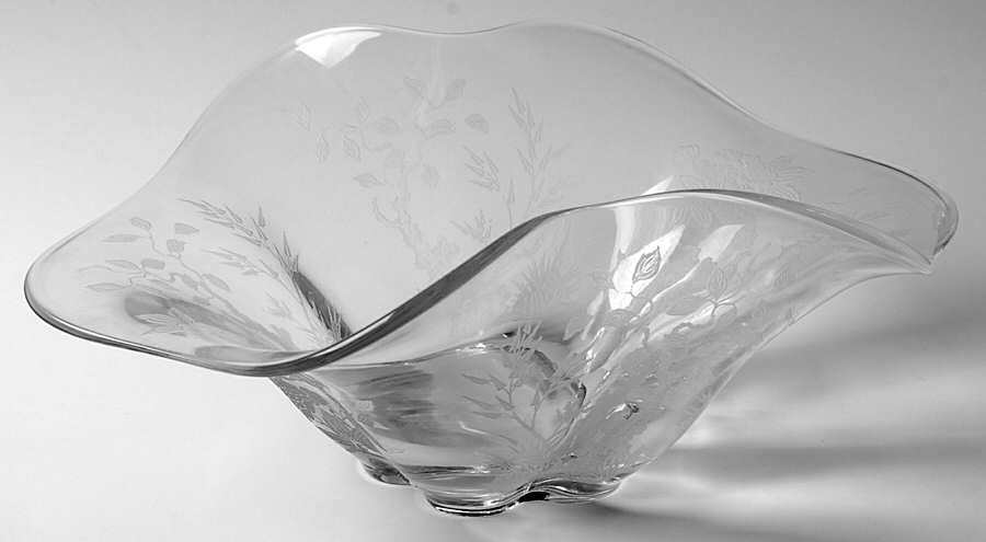 Indian Tree 11" Crimped Bowl by Duncan & Miller-1