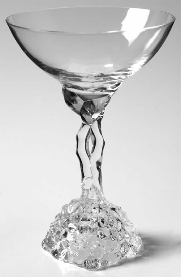 Hydrangea Clear Champagne/Tall Sherbet by Dorothy Thorpe-1