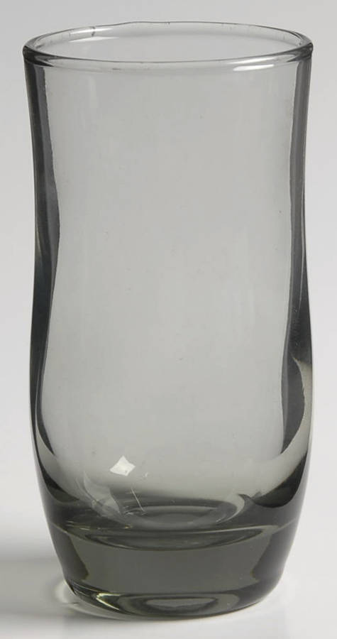 Swedish Modern Smoke Flat Juice Glass by Duz Crystal-1