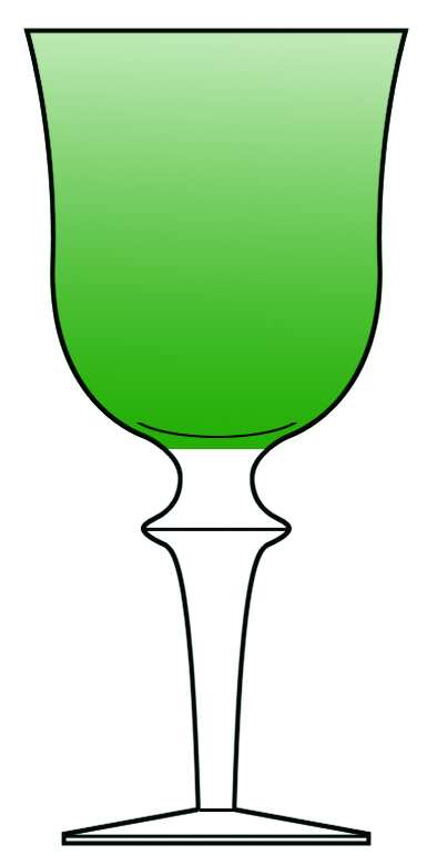 Aurora Moss Green Water Goblet by Denby-1
