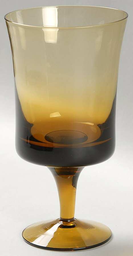 Arabesque Amber Water Goblet by Denby-1