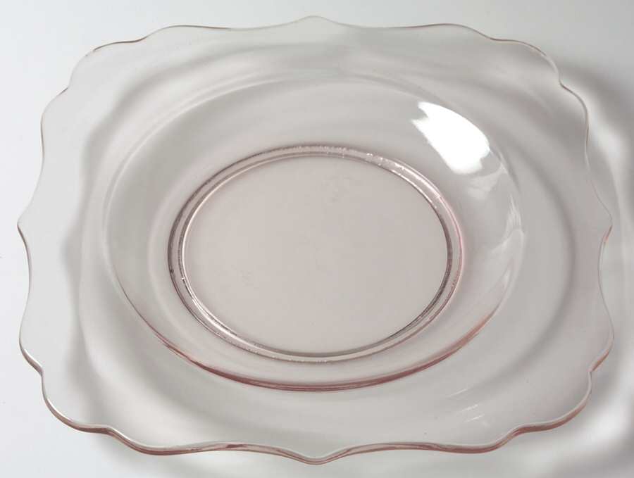 99 Pink 7" Salad Plate by Diamond Glass Company-1