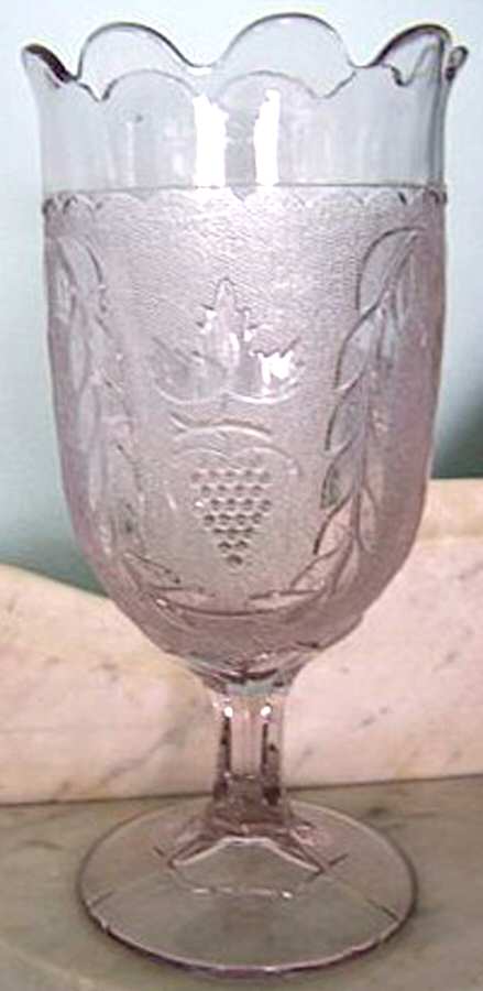 Stippled Grape & Festoon Celery Vase by Doyle Glass-1