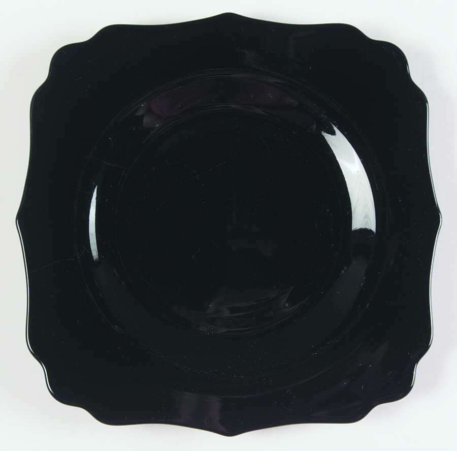 99 Black Luncheon Plate by Diamond Glass Company-1