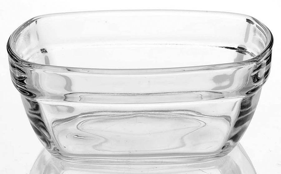 Lys (Wide Band Top & Narrow Rings) 4" Square Dessert Bowl by Duralex-1