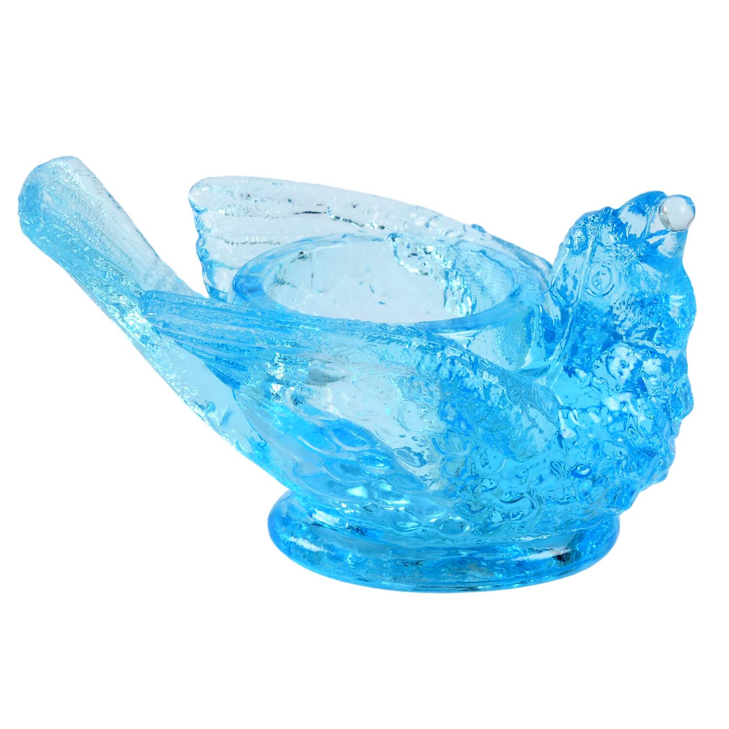 Animals & Figurines Bird Salt Dip by Degenhart Glass Co-1
