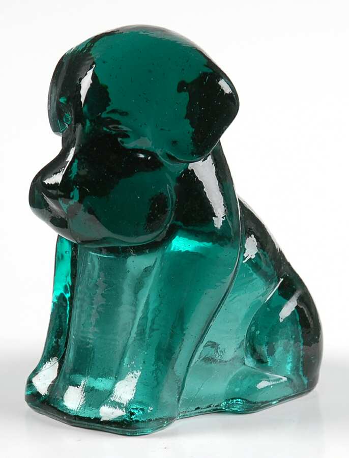 Animals & Figurines Poochie Dog by Degenhart Glass Co-1