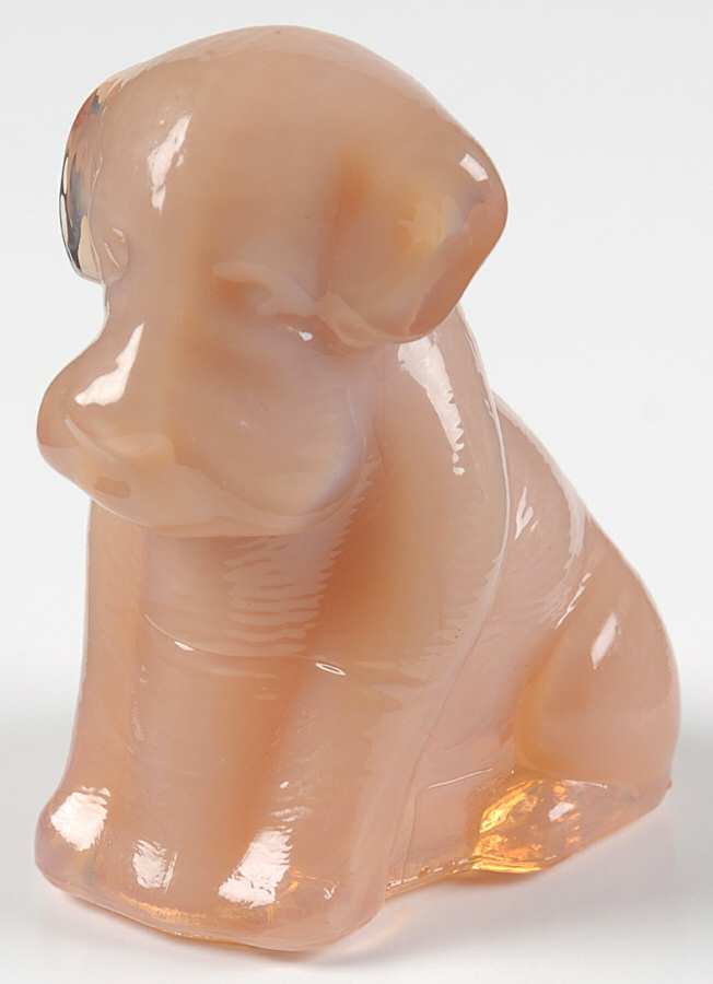 Animals & Figurines "Pooch" Dog by Degenhart Glass Co-1