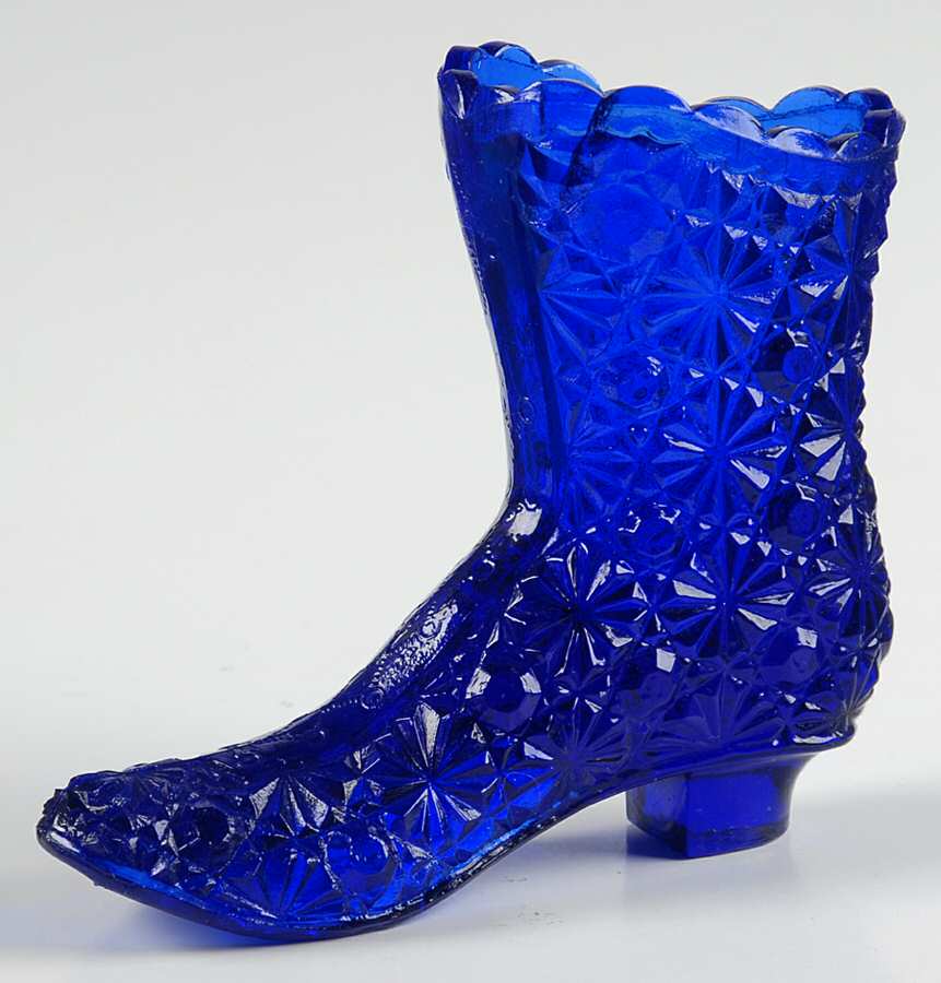 Animals & Figurines Tall Boot by Degenhart Glass Co-1