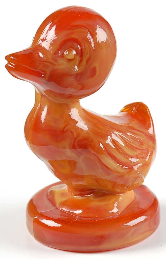 Animals & Figurines Large Duck by Degenhart Glass Co-1