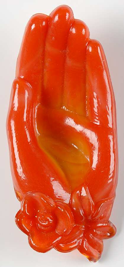 Animals & Figurines Open Hand by Degenhart Glass Co-1