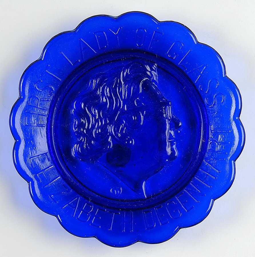 Animals & Figurines Elizabeth Degenhart Plate by Degenhart Glass Co-1